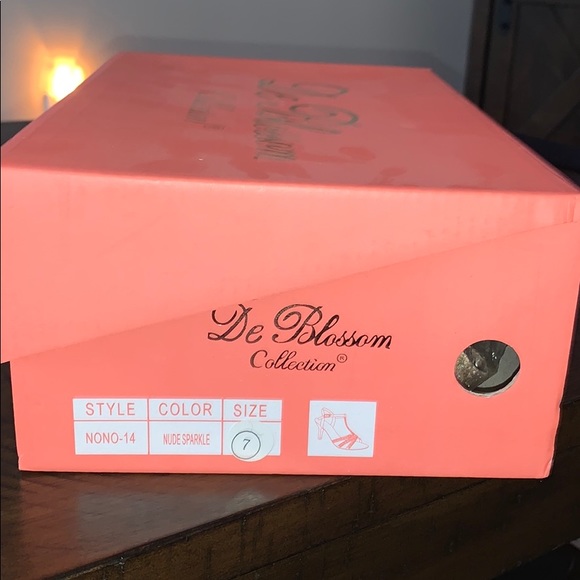 SOLD Nude and sparkle Rhinestone High Heels - Picture 6 of 6